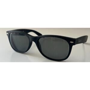 Ray-Ban RB2132 New Wayfarer Black Matte Rubber Frames Only Made In Italy VGC